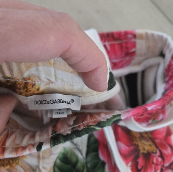 Floral Kids Bottoms Iconic Dolce & Gabbana Print Size 6 Girls - Picture 5 of 7
